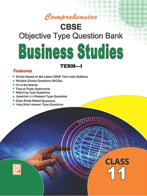 cover image of Comprehensive CBSE Objective Type Question Bank Business Studies XI (Term-I)